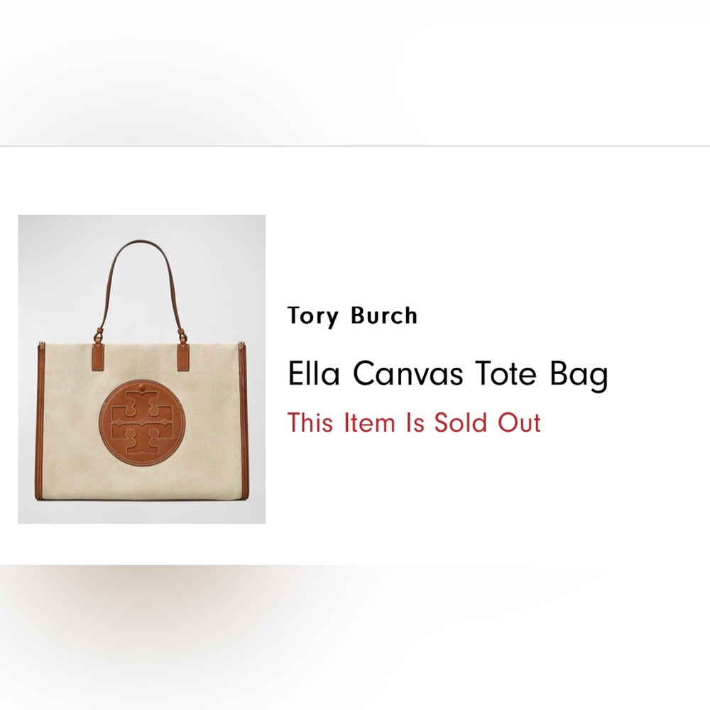 Tory Burch Ella Canvas Tote